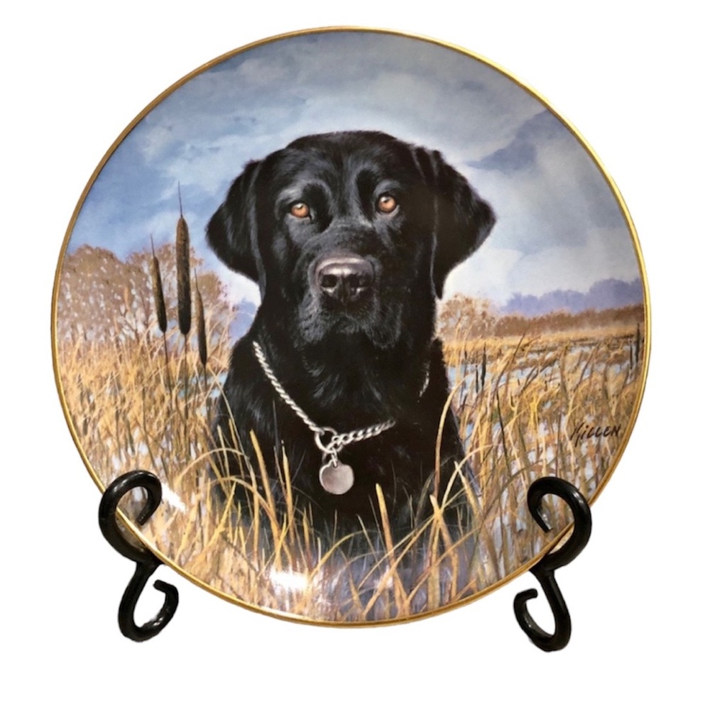Collectible Plate- Labrador Retrievers. By Jim Killen